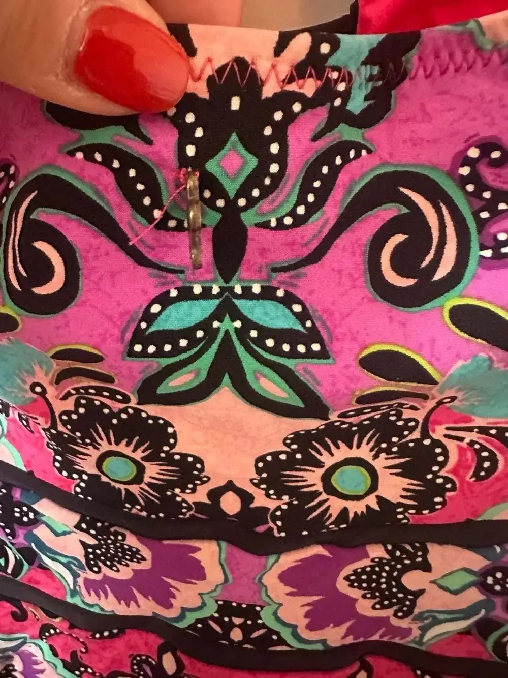 Nanette Lepore Bali Batik Seductress One Piece Swimsuit